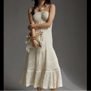 FARM Rio Cream Maxi Dress